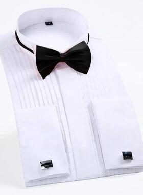 Classic Winged Collar Dress Shirt Men