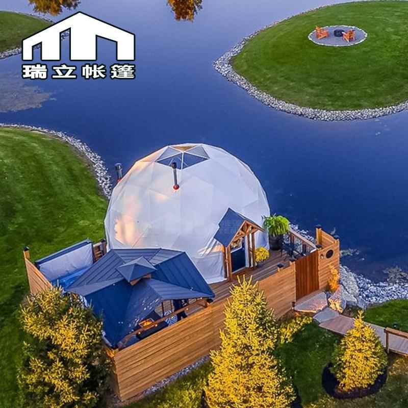 乡露村别墅豪华营星房50平方帐广告帐篷/门头篷