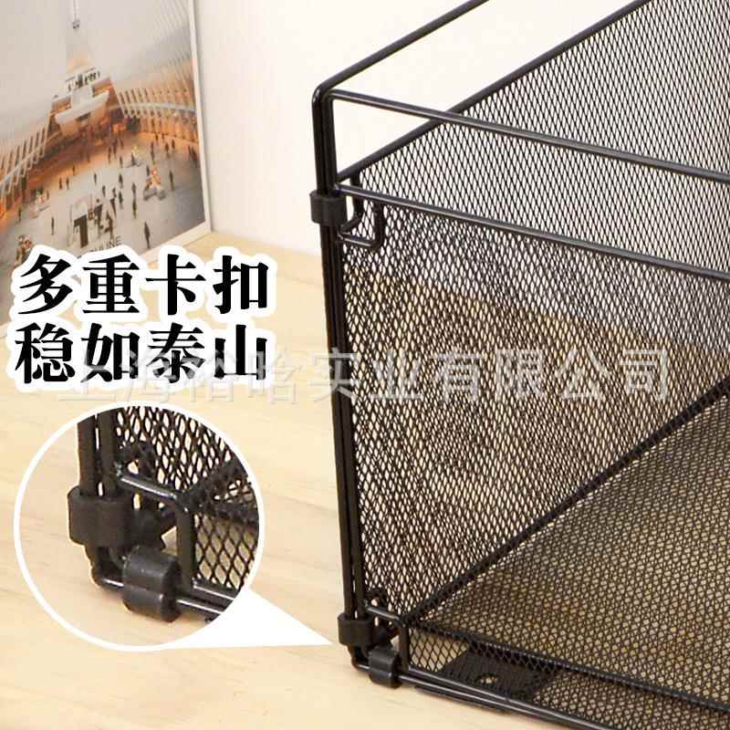 A挂框FC文PGJ铁件纳筐挂劳夹收篮金属艺夹文件架铁网收纳筐文件框