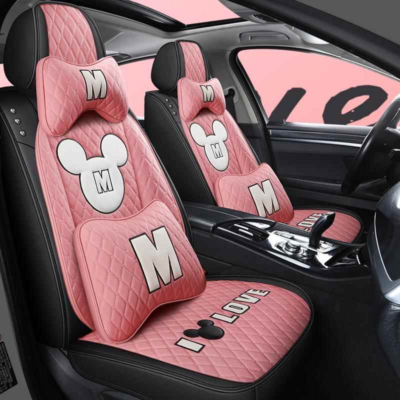 卡通汽车坐垫四季通RXR用可神全包围女款座套时21新爱款尚女士皮