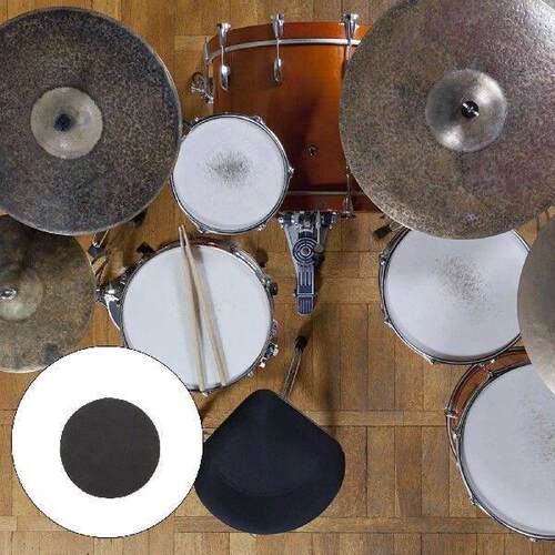 2 Pcs Black Double Pedal Protection Reusable Drum Set