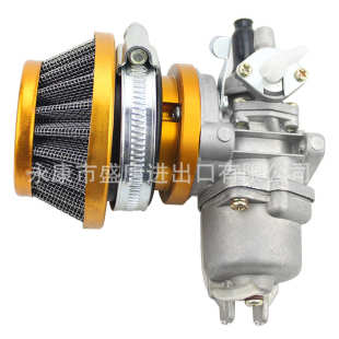 44mm黄色空滤器化油器适配ATV 43 cc-49cc四轮越野车割草机滑板车