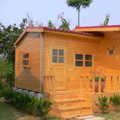 防腐外屋碳化木屋承接工木屋程室木质活动业街木移动木屋来图来商