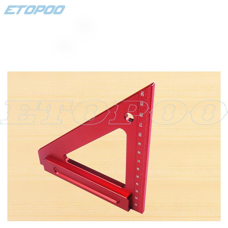 150MM尺铝合金三角木工FXP三角尺直尺角木辅具木工工工具