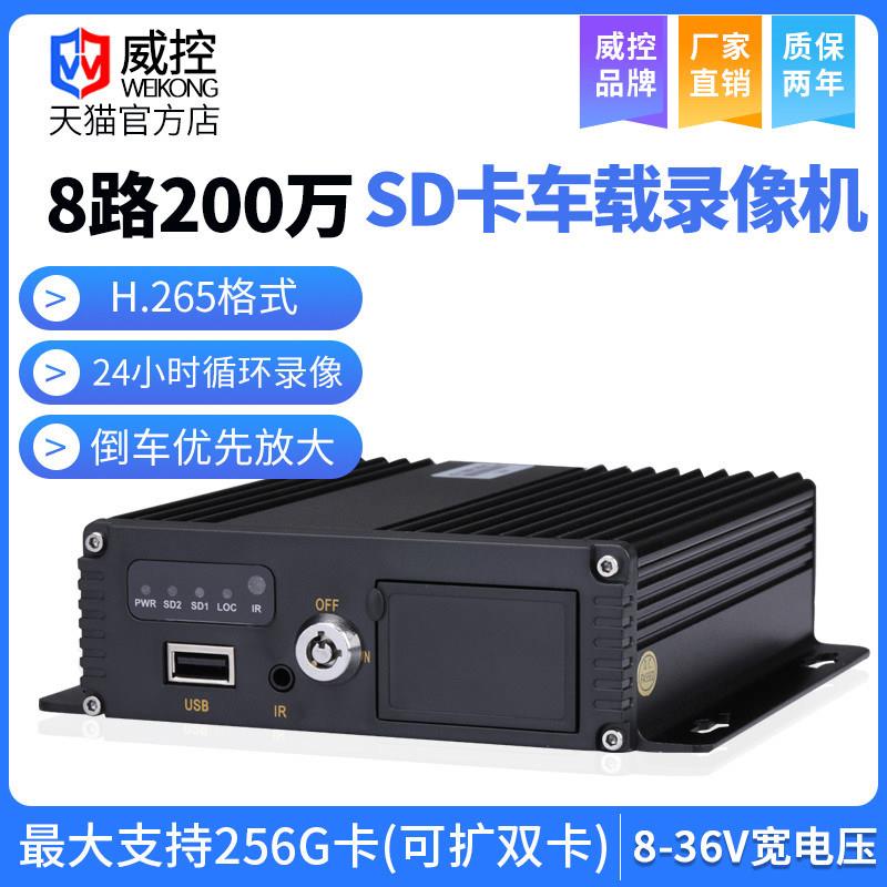 8路/4路H.265 ahd 1080N/1080P 200万高清SD卡车载监控录影机主机图片