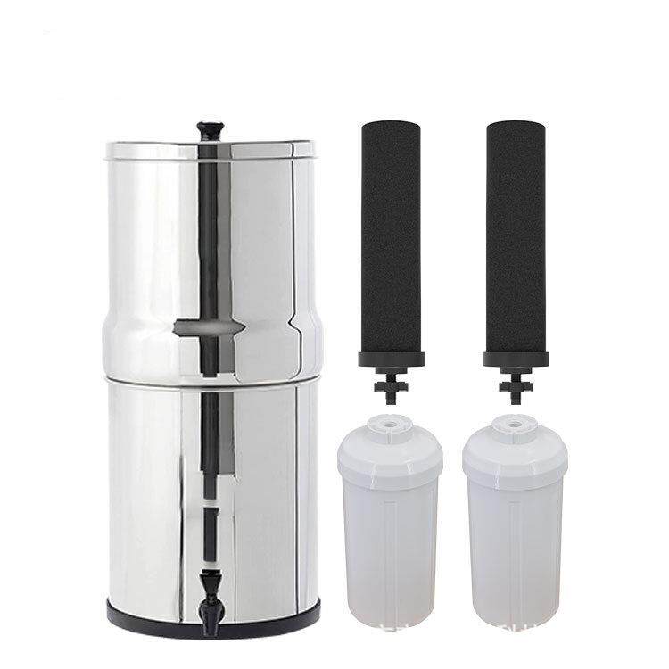 供应不锈钢净水桶 户外净水器 野营过滤器 重力过滤桶户外净水机