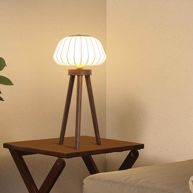 黑胡桃木床头台灯新中式轻奢复古个性客厅卧室高级感氛围落地灯具