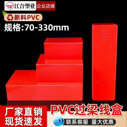 pvc过梁分理线盒过路盒明线过理线盒阻燃接线盒电线装饰暗盒天花
