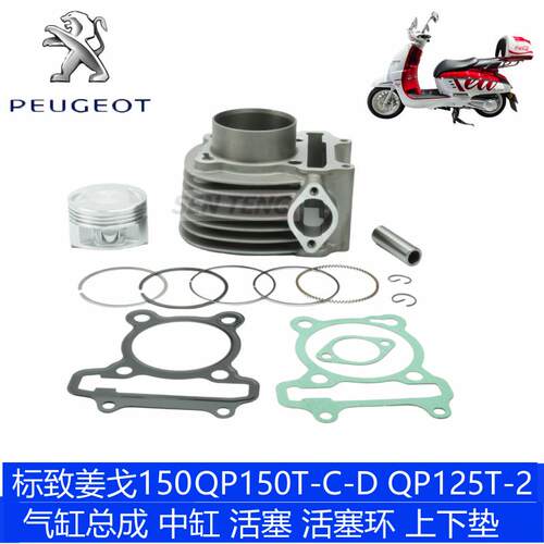 适用轻骑标致QP150T-C-D SF3姜戈150改200 SF4水冷机车中缸套缸