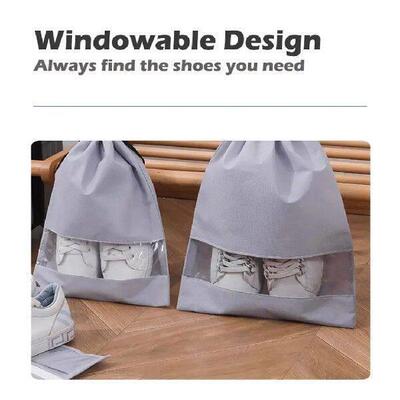 Drawstring Locked Shoe Storage Organizer Bags Dust-Proof