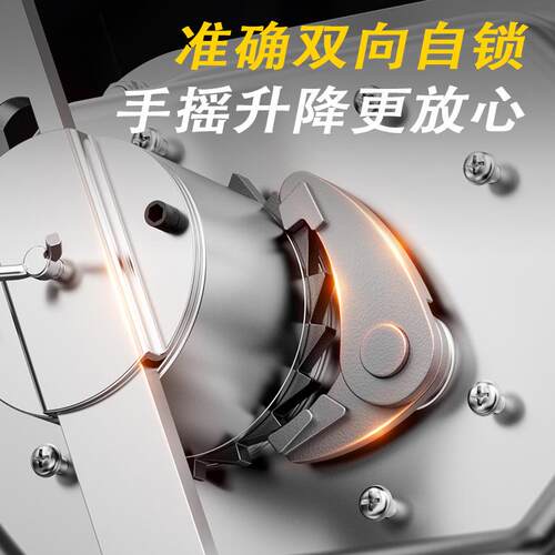 双向自式手摇绞盘小型家用升降吊锁机不锈钢0120磅型重自锁819绞