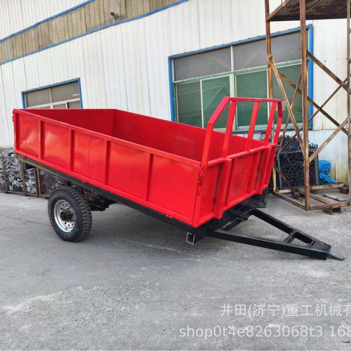 拖车拖斗拖拉机带动场上运输工具4/8轮胎农用单双轴拖车拖斗
