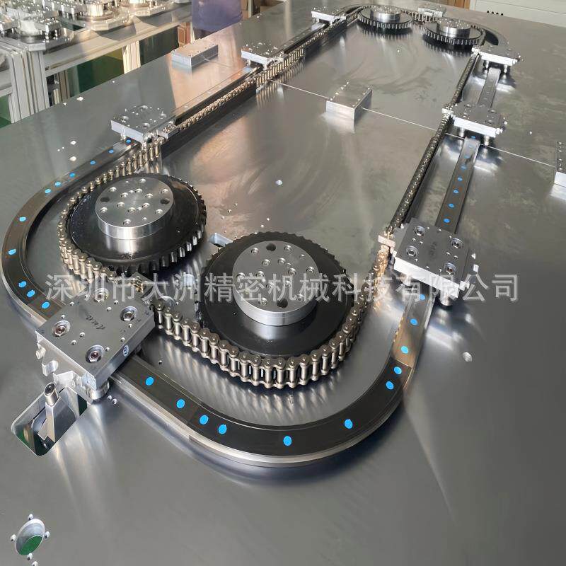 矩形导轨输送线多工序协同作业工位间距可调适配3C锂电光伏行业