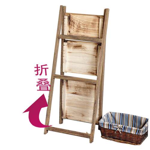 房间床头置物架 阳台落地多肉花盆架子 实木梯形卧室收纳书架小型