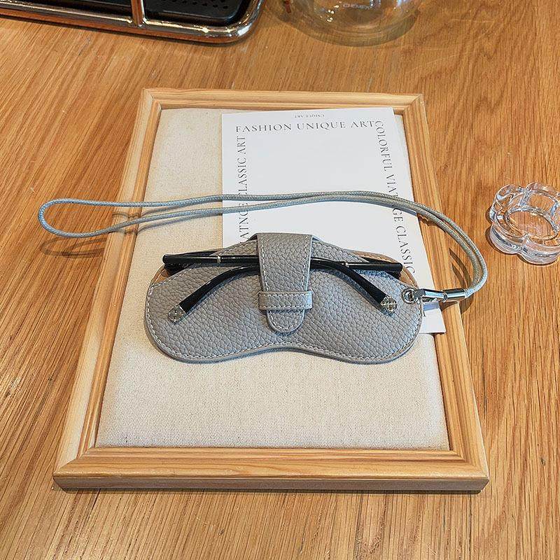 眼镜包便携ins眼镜盒抗压太阳墨镜收纳袋男女近视眼镜保护套挂脖