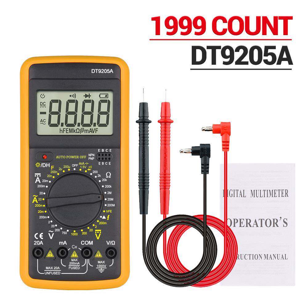 外贸DT9205A高精度电子万用表数字万能表 万用电表防烧带自动关机