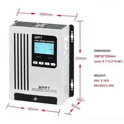 MPPT太阳能充电控制器房车光伏控制器12v24v48v60v72v96v通用型