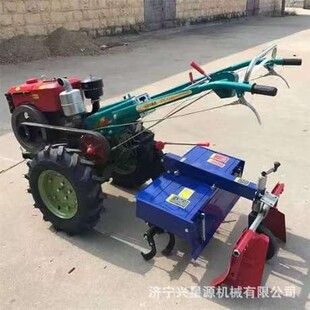 1马力冷柴油手扶拖拉机果园式 农田旋耕机自0走土豆收825获水机