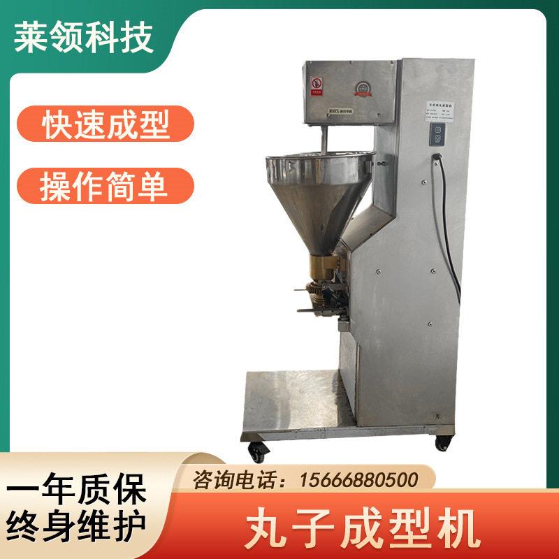 大型肉丸成型流水线 节能环保包心鱼丸机厂家 优质做丸子机器厂家