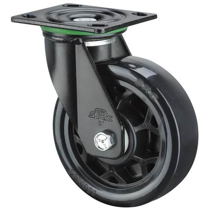 中山风火脚轮制造有限公司 向荣SRC脚轮 4 5 6 8寸黑色聚氨酯脚轮