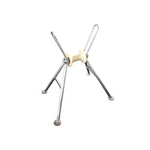 高架直线尼龙轮电缆钢管滑车地面铝轮电缆高架150mm钢管