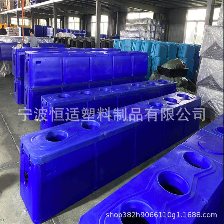 牛羊自动饮水槽滚塑PE材质加热牛饮水槽4米6孔牛饮水槽产品加工