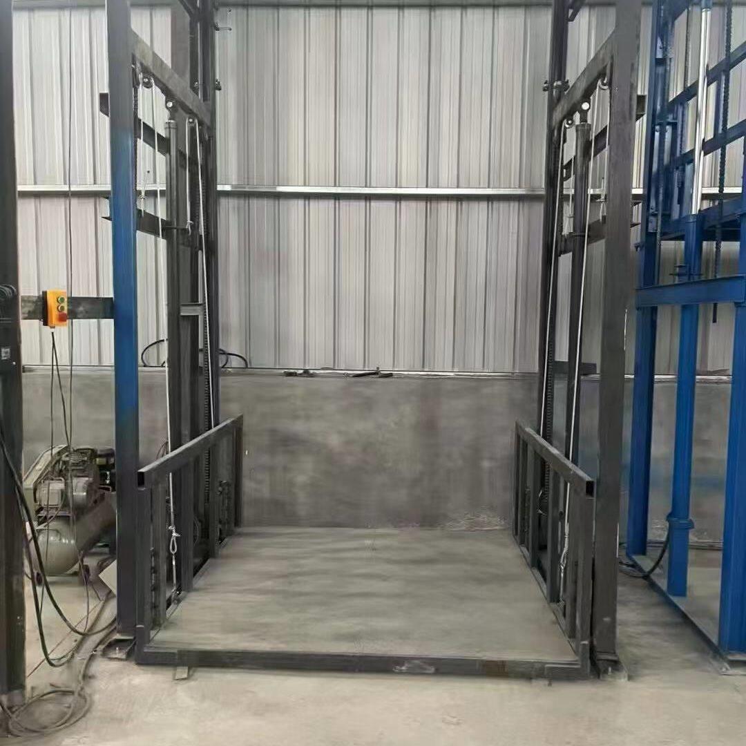 电动液压导轨升降家用简易小型货梯电梯平台仓库厂房升降机提厂家