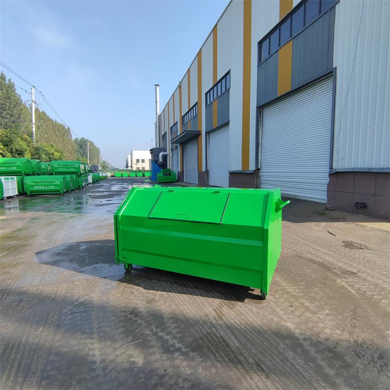 大号带轮勾臂车配套果皮箱加厚勾臂式垃圾箱户外环卫设施