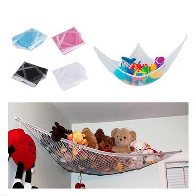 Large Toy Hammock Mesh Kids Bedroom Storage Nursery Teddy Be