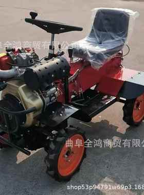 195风柴油驾微耕驱机OOB四乘坐座式小型旋耕机果园大棚犁冷地