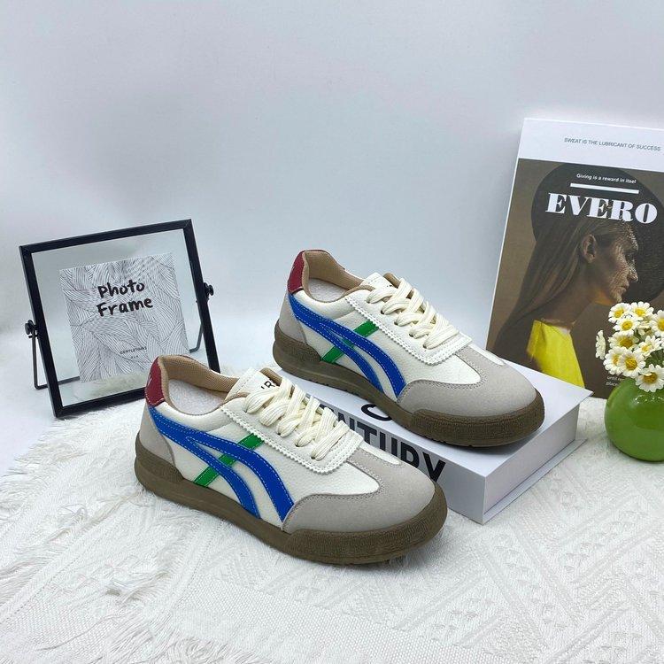 软底黄色阿甘美式复古运动老爹鞋