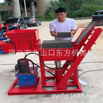 液压粘土砖机三角砖 多功能制土砖机 积木制砖机 可换模具