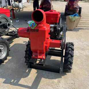 市排涝口441柴油抽水泵铸铁柴油防汛清水城泵拖车式柴油大径自吸