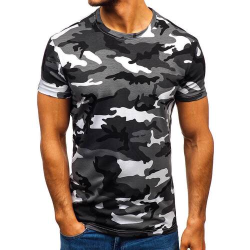 Short sleeved T-shirt with round neck and fashionable