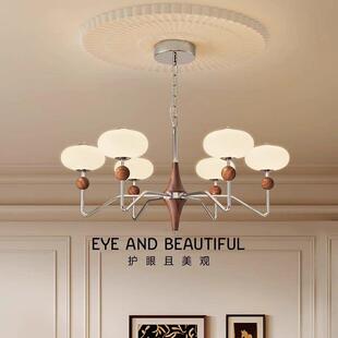 法式 高级感中古vintage琉光灯魔豆大厅灯 复古客厅吊灯2025年新款