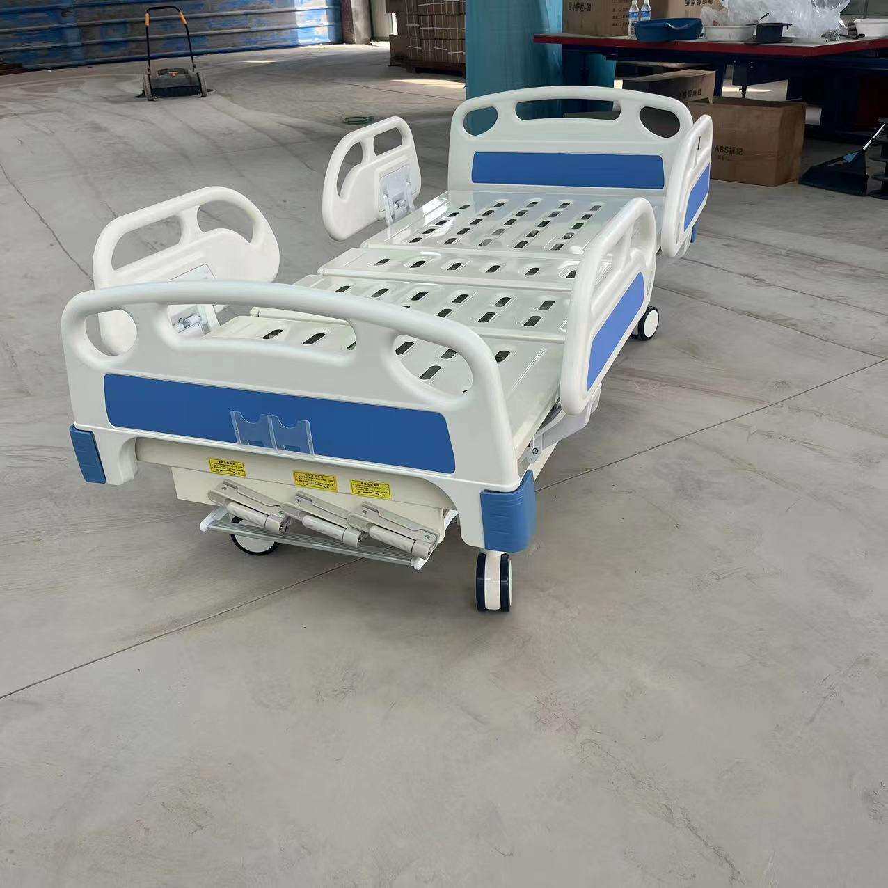 三摇病床手动三功能升降床多功能护理床ICU病床康复床重症监护床