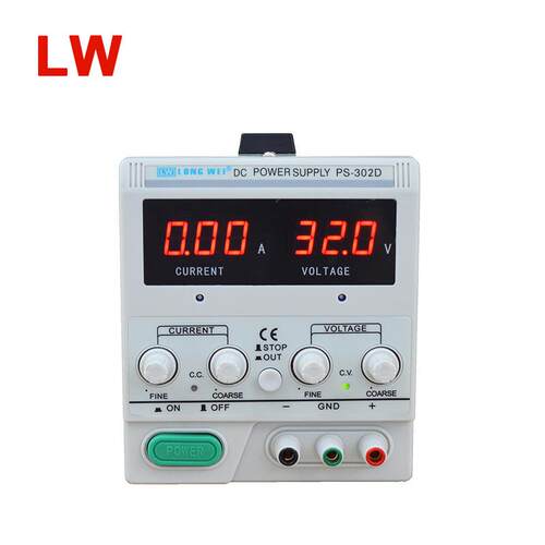 厂家直销30V2A数显直流稳压电源线性测试老化电镀电源龙威PS302D