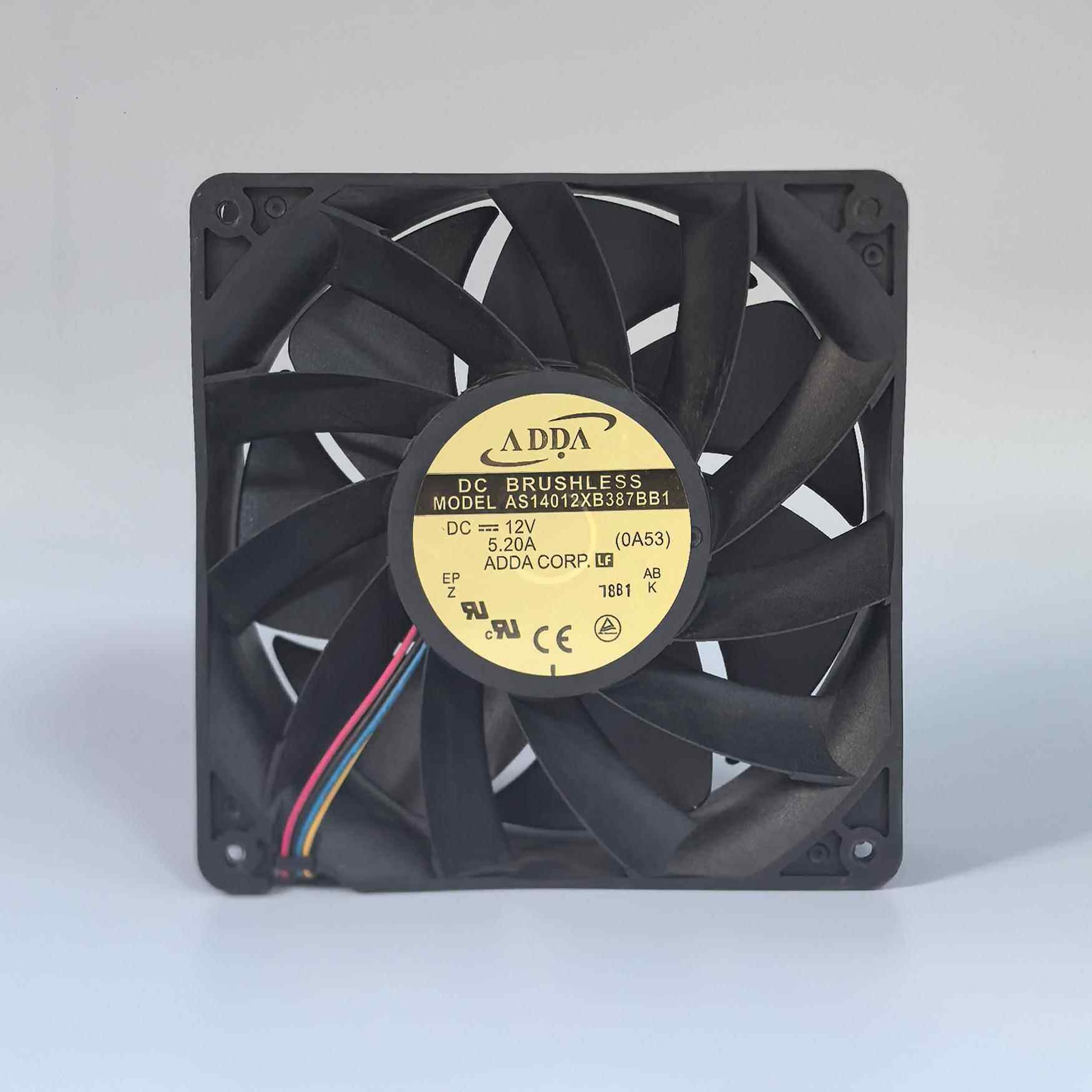 ADDA 14038 14CM 12V 5.20A AS14012XB387BB1暴力大风压散热风扇