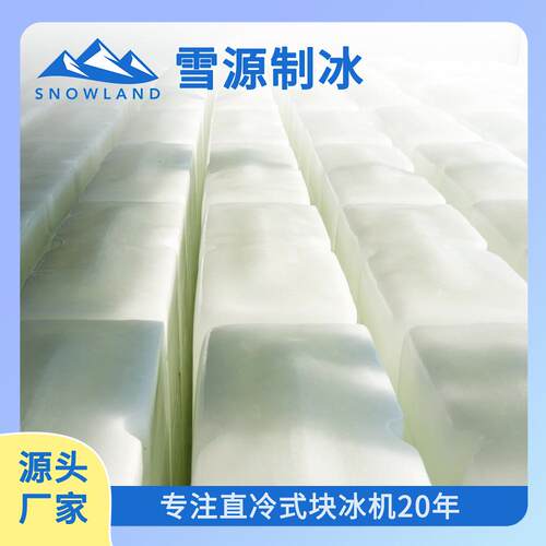 雪源25吨全自动直冷块冰机水产/果蔬保鲜专用环保无盐水
