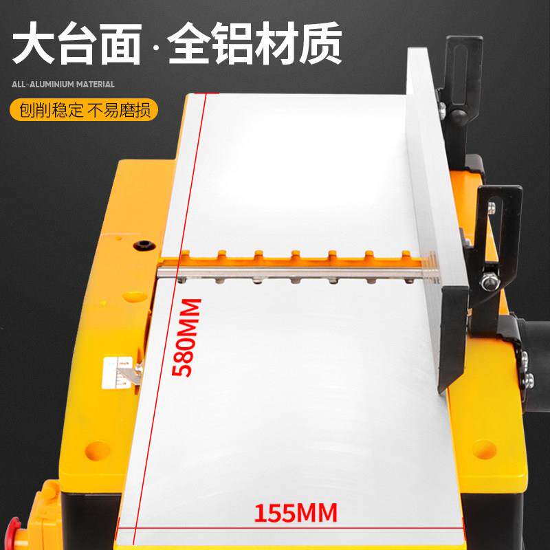 客美亚6寸工平刨台式M1B-LS-1电刨型小刨床台木刨压刨机家用单面