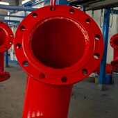 法兰涂厂家红色现货弯头 消防供应双消防用弯头 储备管道塑