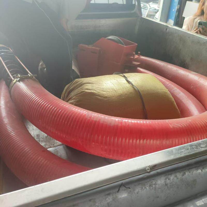 车载软管输送机双头砂石提升机操作简单三相电车载软管吸粮机