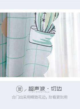 隔断帘出租屋室内宿舍布艺免打孔遮挡帘分离书房悬挂屏风玄赵之吴