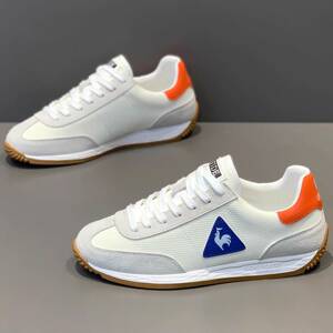 高端公鸡男鞋2025新款潮流百搭皮面运动休闲鞋轻便软底阿甘鞋子男