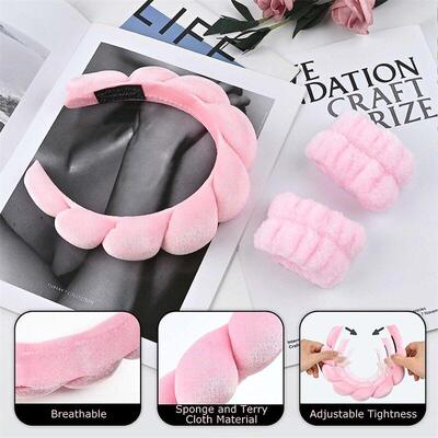 Womens Spa Headband Skincare Hairband Make Up Hair Band Spon