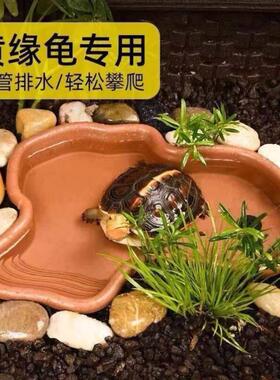 Amphibious Turtle Bowl Amphibious Semi-Aquatic Turtle Tank Y
