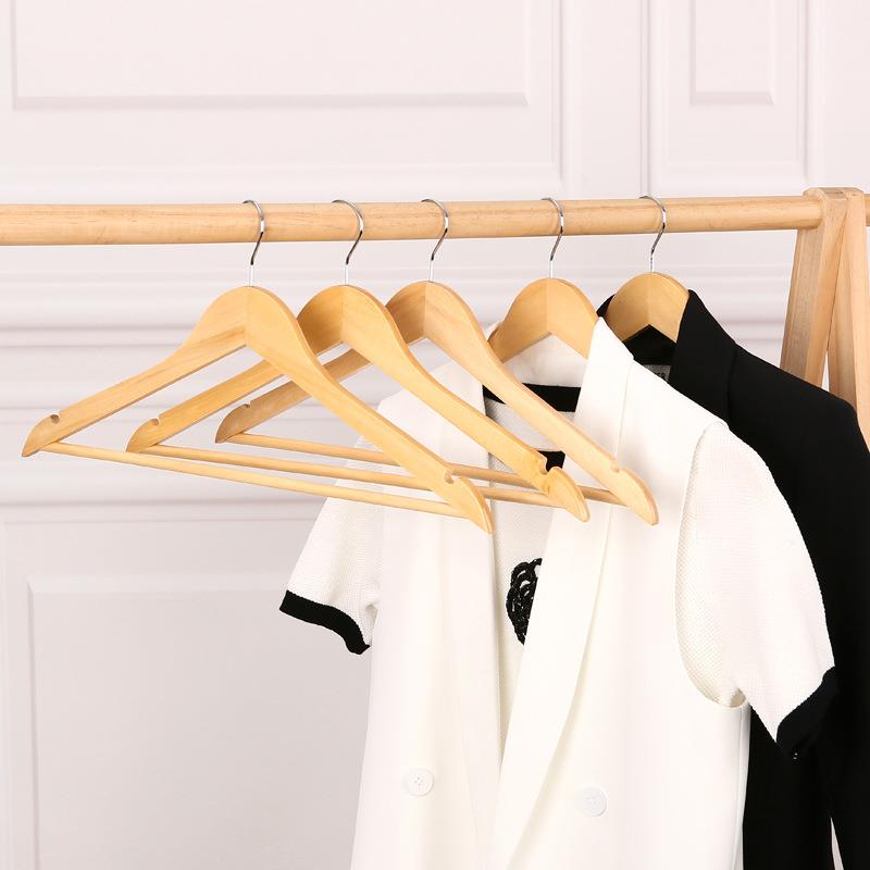 实木衣架无痕衣挂衣服架木质服装店衣服撑衣服挂防滑收纳