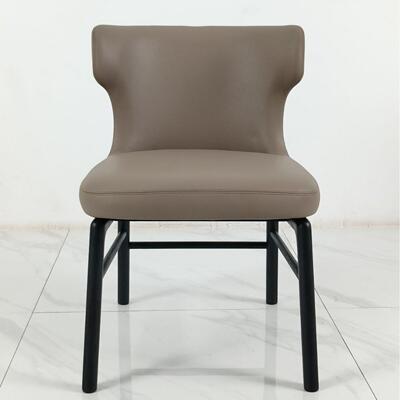ideal意式餐椅现代简约高端家用餐椅皮质餐椅意式极简餐椅布艺椅