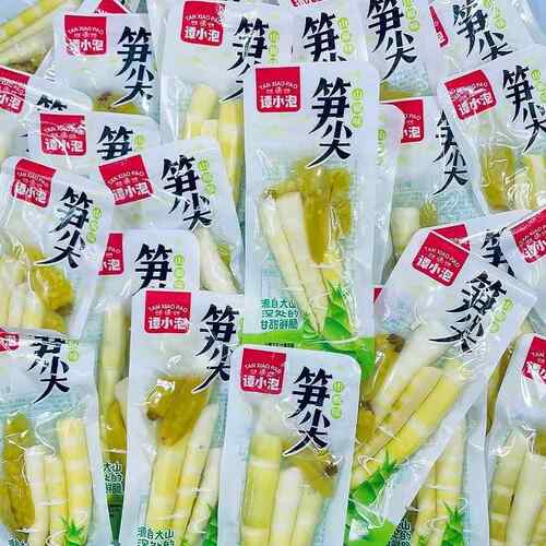 谭小泡山椒笋尖竹笋脆笋酸辣笋子新鲜小包装休闲零食小吃开袋即食