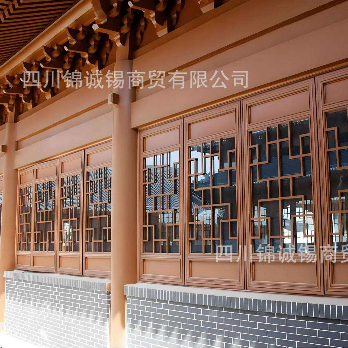 仿古门窗实木花格木头窗户花窗镂空客厅屏风隔断中式复古木质框架